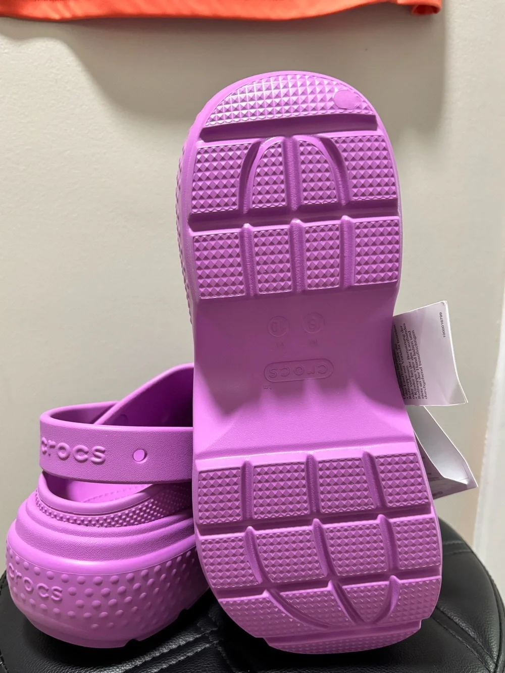 CROCS Stomp Platform Clogs Unisex Women's Sz 10 Men's Sz 8 Bubble Pink NWT No Bo